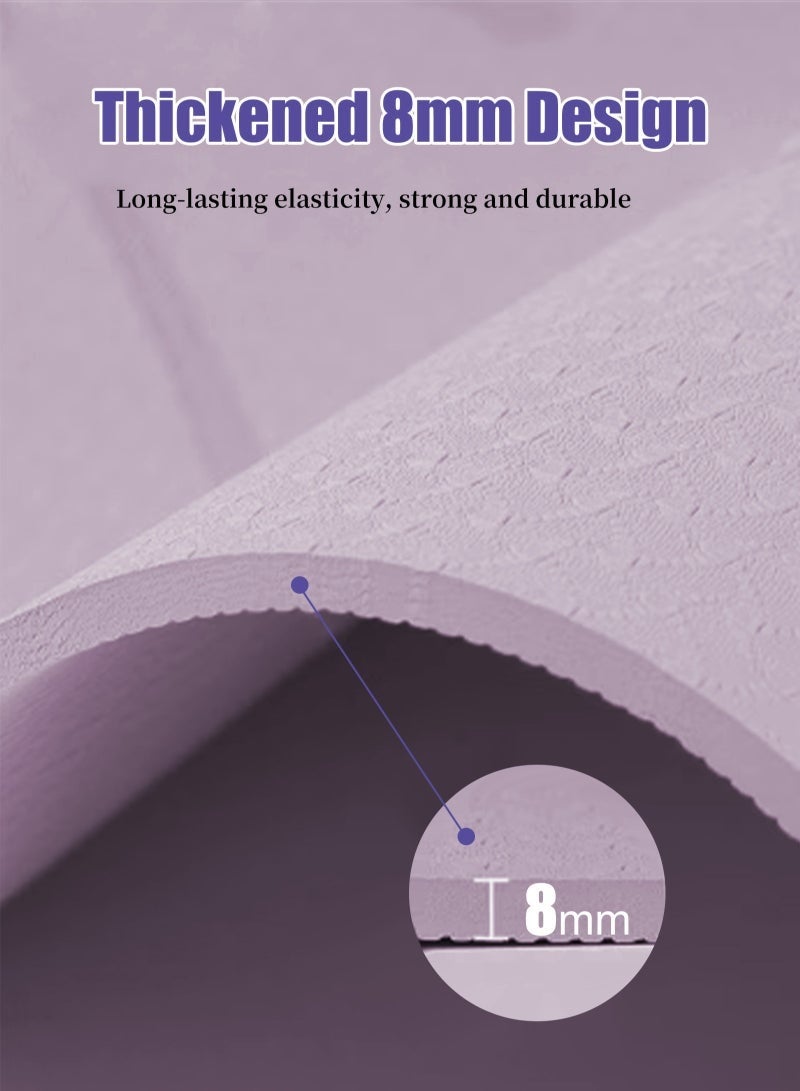 Bukela Yoga Mat for Women and Men, Extra Long and Wide Exercise Mat(72"x24"), Large Non Slip Workout Mat for Yoga, Pilates, Fitness, Barefoot Workouts, Home Gym Studio, yoga mat, exercise mat,  workout mat, yoga mat thick - Image 4