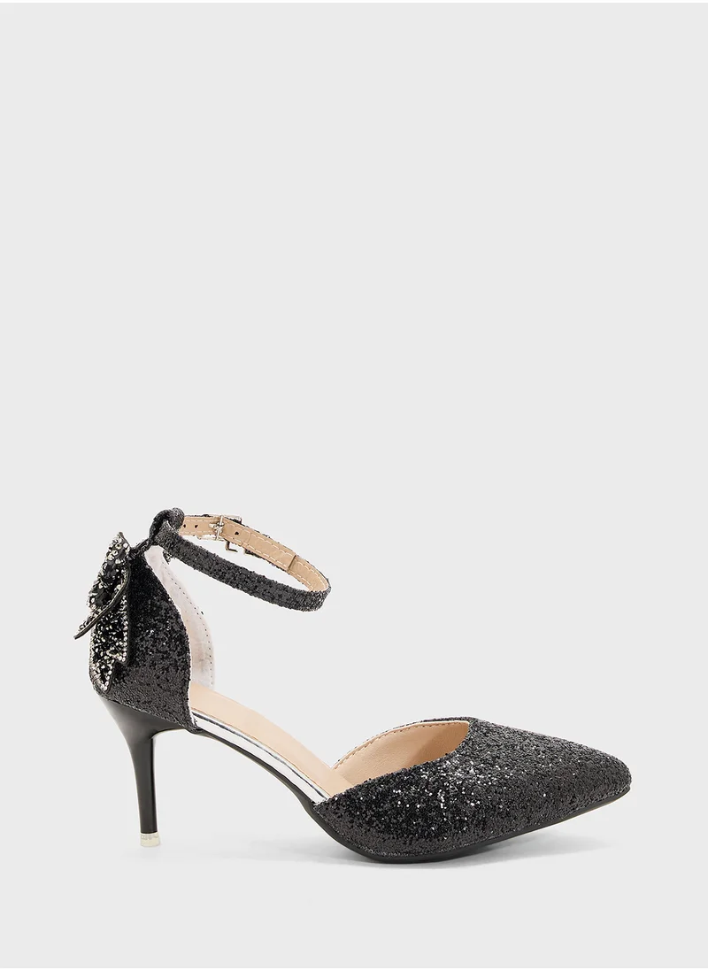 ايلا ليمتد اديشن Glitter Bow Back Pump