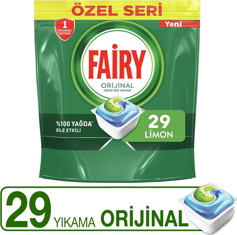 Original All-in-One Regular Dishwasher Tablets - 29 Tablets - Image 2