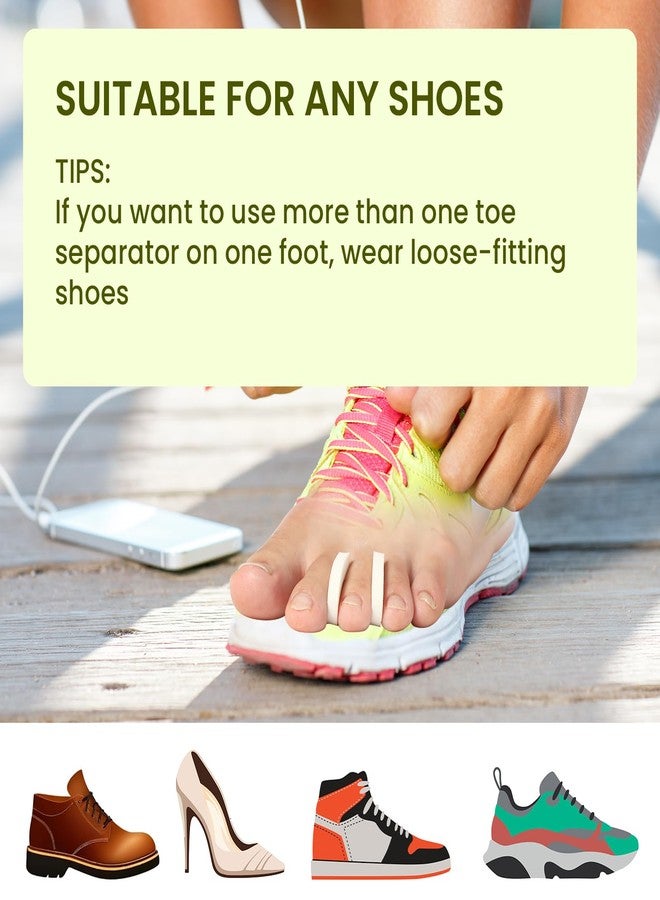 Bukihome 50 Pack Foam Toe Separators - Correct Overlapping Toes and Reduce Friction - Breathable and Comfortable, Foam Toe Spacers for Women - Image 5