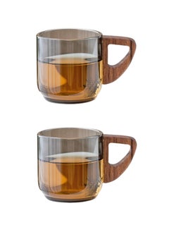 NOVOLAN Handmade Glass Small Teacup Coffee Cup with Heat-Resistant Handle Walnut Anti-Scalding Home Office Transparent Water Cup Stain-Resistant Withstands Rapid Temperature Changes 90ml, 2 Pack - pzsku/Z27696FD3F7DD34779090Z/45/_/1729429717/a96c51dc-ae8f-4735-854e-b1c726ae95da