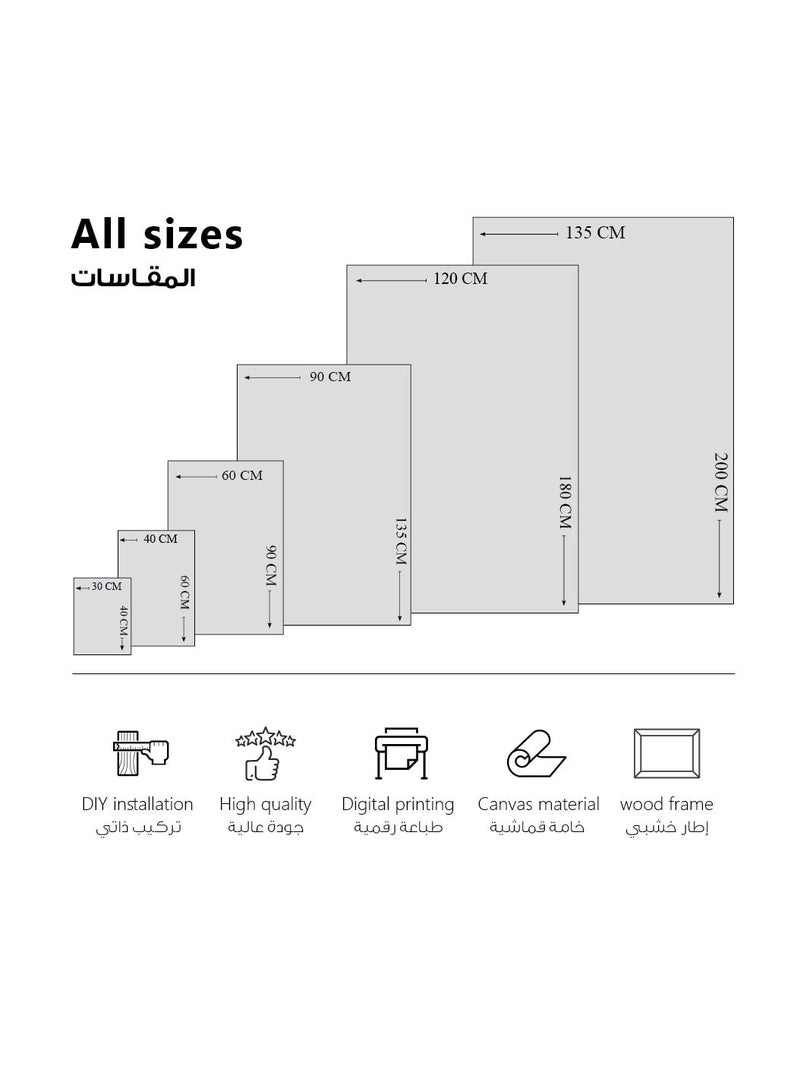 MODCLASS Wall Art Printed Canvas Frame - Image 4