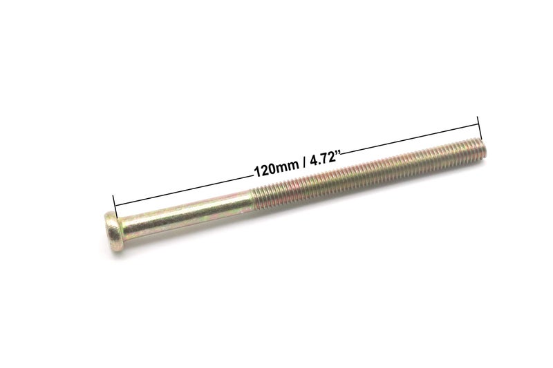 binifiMux M8 Bunk Bed Bolts, M8 Barrel Nuts for Bed, M8 x 120mm Half Thread Bunk Bed Screw, Barrel Furniture Hardware Replacement for Furniture, Pack of 6 Set - Image 2