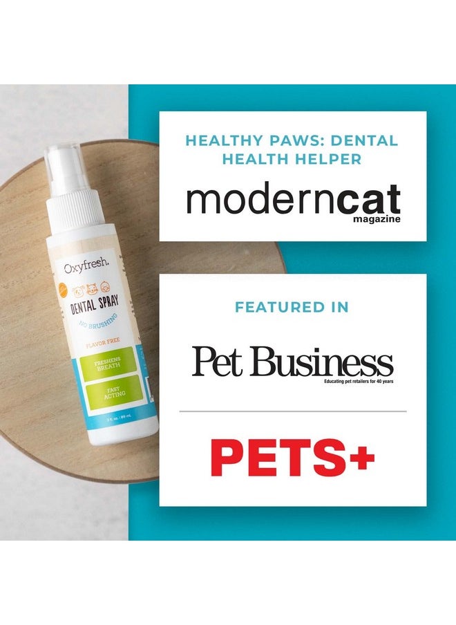 Oxyfresh - Advanced Pet Dental Spray  Instant Pet Fresh Breath: Easiest No Brushing Pet Dental Solution For Dogs And Cats  Best Way To Fight Pet Plaque, Keep Teeth & Gums Healthy. 8Oz. - Image 1