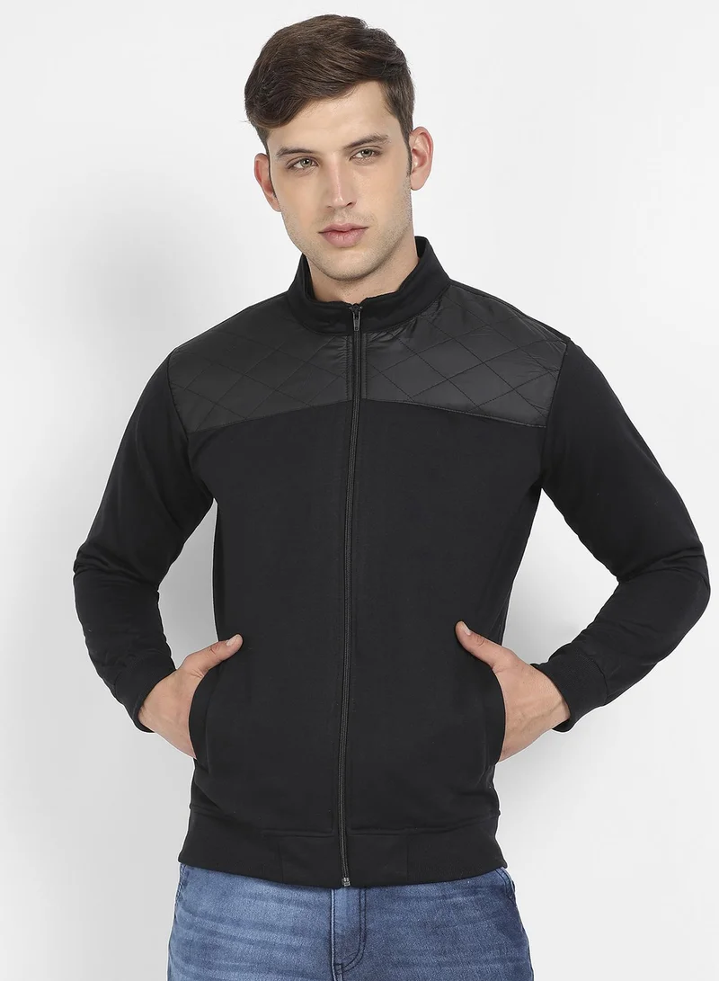 كامبوس سوترا جاكيت رجالي مبطن باللون الأسود الأونيكس