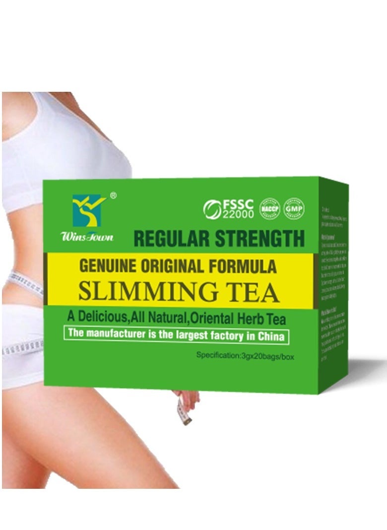 Wins Town Weight Loss Slimming Tea,All Natural,Oriental Herb Tea, Support Healthy Digestion and Metabolism 20 bags  - Image 1
