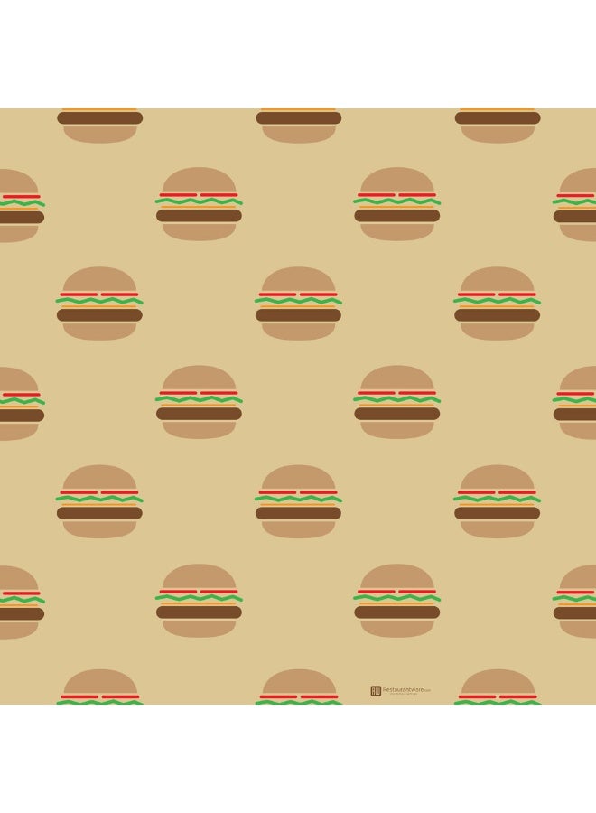 Restaurantware 12 x 12 Inch Pastry Sheets, 500 Durable Sandwich Wrapping Papers - Greaseproof, Microwavable, Kraft Paper Food Basket Liners, For Restaurants, Bakeries, Or Coffee Shops  - Image 1