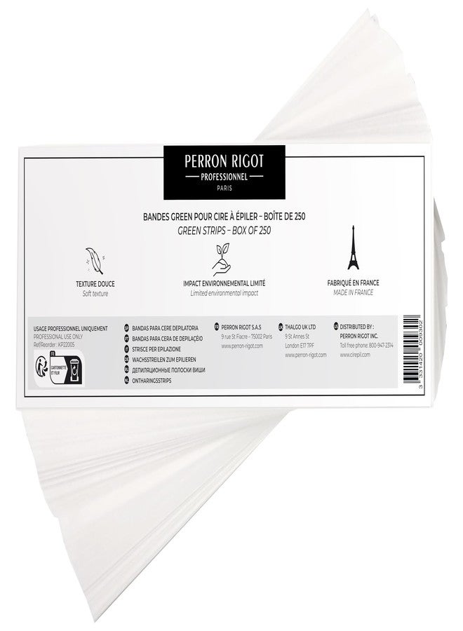 Cirepil - Organic Waxing Strips - Smooth Non-Woven Stros for Waxing - Highly Resilient - Removes Hair Without Breakage - 250 Units