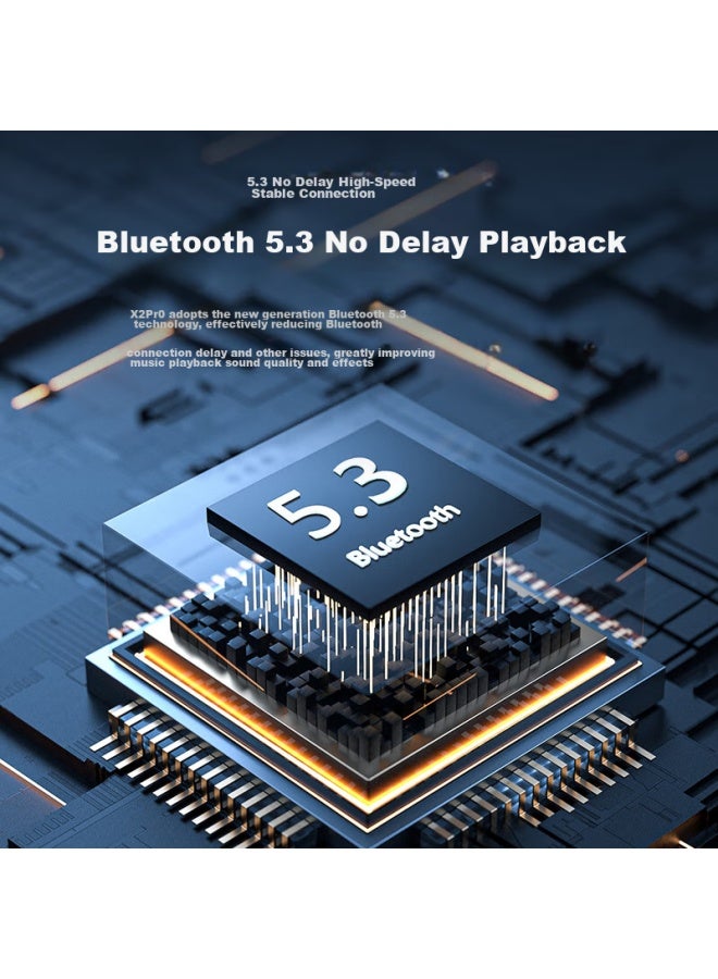 OHAYO مكبر صوت بلوتوث X2 بوق كبير 3D محيطي صوت عالي الطاقة حجم صوت قوي باس ثقيل للغاية خارجي مقاوم للماء محمول شخصي منزلي مدفع مصغر أزرق - Image 5