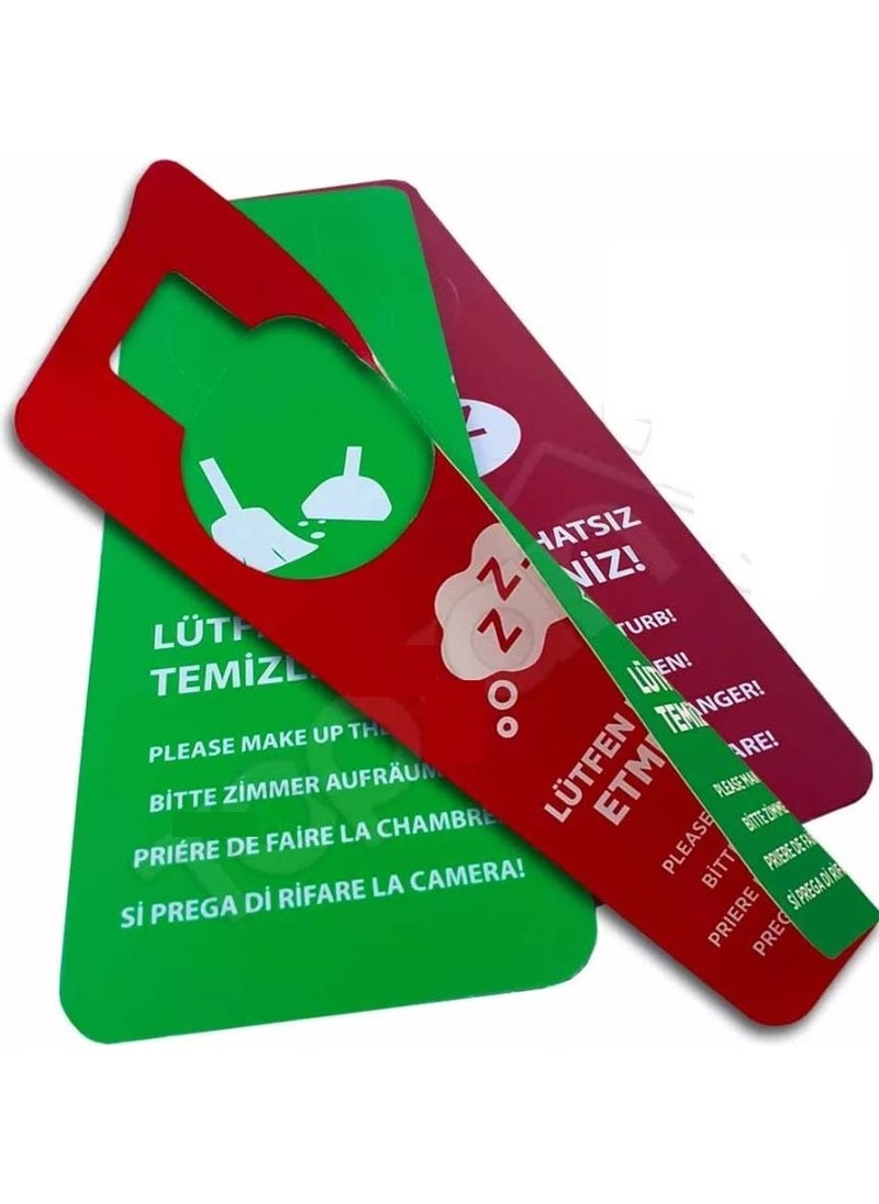 Private Label - Dnd Double Sided Card Cardboard Do Not Disturb Clean the Room Hotel Room Card Door Hanger - Image 1