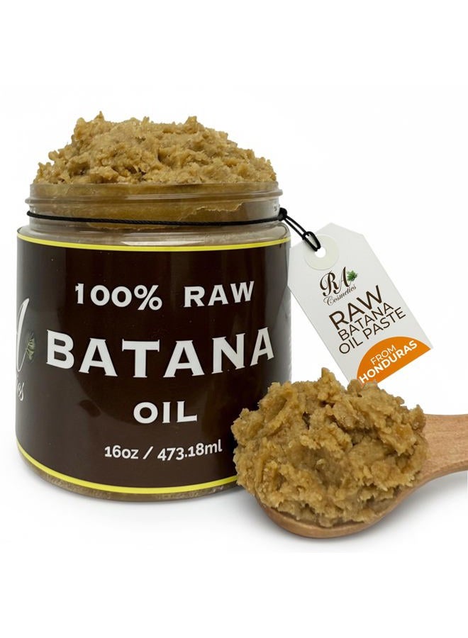 RA COSMETICS 100% Natural Unrefined Batana Hair Oil for Healthy Hair, 16 oz | Dr Sebi Batana Oil Hair Moisturizer for Damaged Hair Repair| Strengthening and Nourishing Hair Conditioner - Image 1
