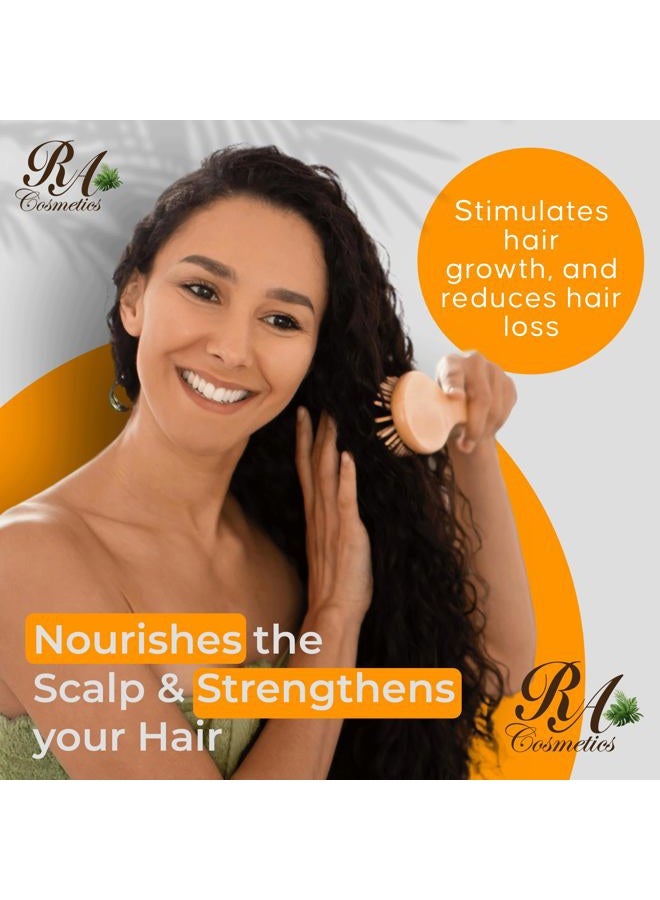 RA COSMETICS 100% Natural Unrefined Batana Hair Oil for Healthy Hair, 16 oz | Dr Sebi Batana Oil Hair Moisturizer for Damaged Hair Repair| Strengthening and Nourishing Hair Conditioner - Image 4