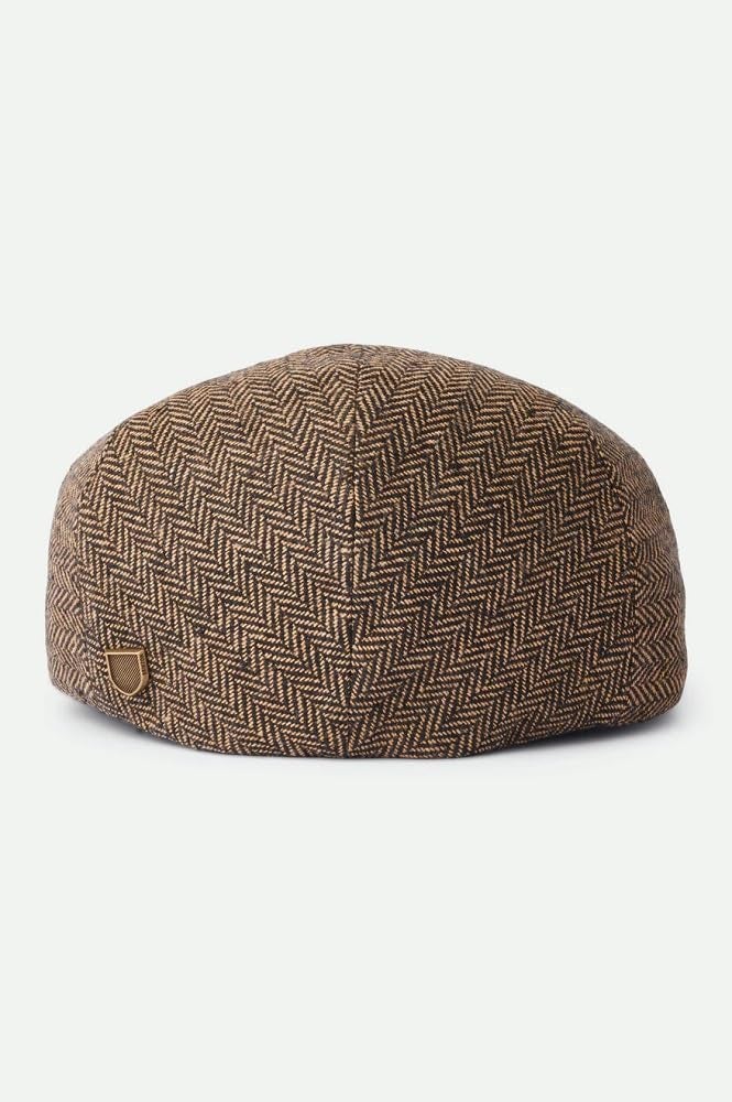 Brixton Men's Hooligan Cap Medium Brown/Khaki â€“ Short-Brim with Front Snap - Image 2