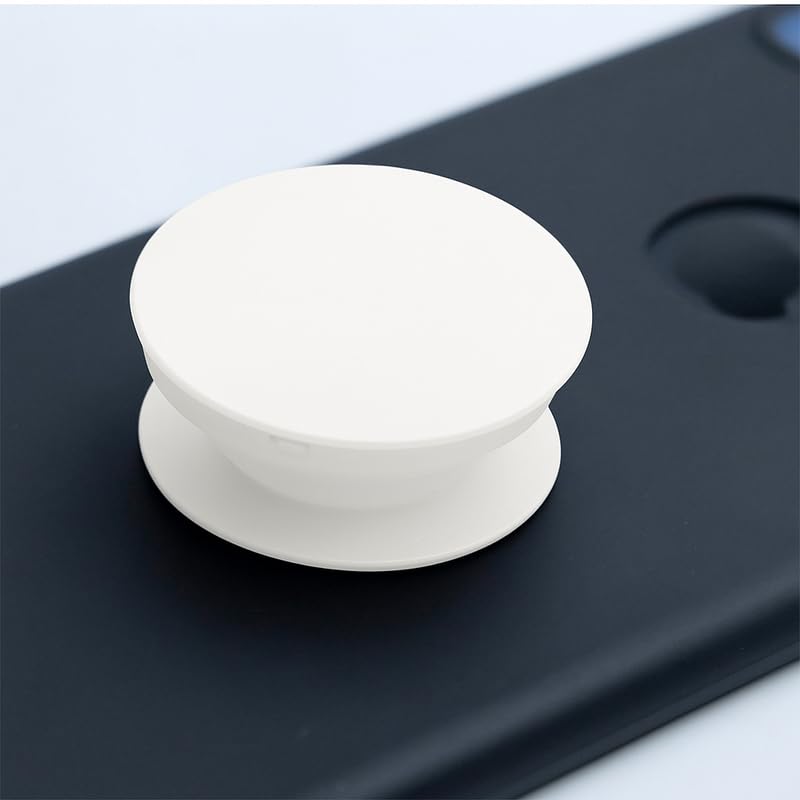 Creatology ® Case Holder Phone Grip – Compatible with Samsung, iPhone, ONEPLUS & More Phone Cases – Anti-Drop, One-Handed Use, Phone Stand Plain Matte Finish (2 White) - Image 2