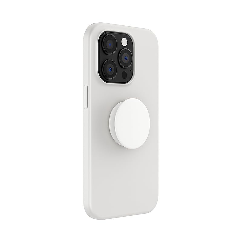 Creatology ® Case Holder Phone Grip – Compatible with Samsung, iPhone, ONEPLUS & More Phone Cases – Anti-Drop, One-Handed Use, Phone Stand Plain Matte Finish (2 White) - Image 3