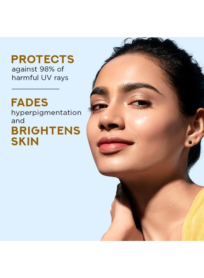 بوندز يعمل سيروم Ponds Serum Boost Sunscreen على منع وإخفاء البقع الداكنة بفضل قوة عامل الحماية من الشمس SPF 50 وسيروم NIACINAMIDE-C 14 مل. - Image 5