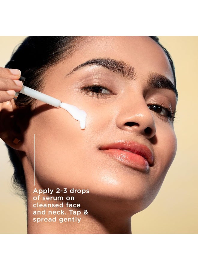 بوندز يعمل سيروم Ponds Serum Boost Sunscreen على منع وإخفاء البقع الداكنة بفضل قوة عامل الحماية من الشمس SPF 50 وسيروم NIACINAMIDE-C 14 مل. - Image 2