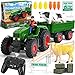 FRUSE Remote Control Tractor ToyRC Tractor Set Truck and TrailerTruck Toys with 2 Rechargeable BatteriesLightFarm Toys Include CowsSheep and Hay BalesToys for 3 4 5 6 7 8 Years Old Boys Girl - Image 3
