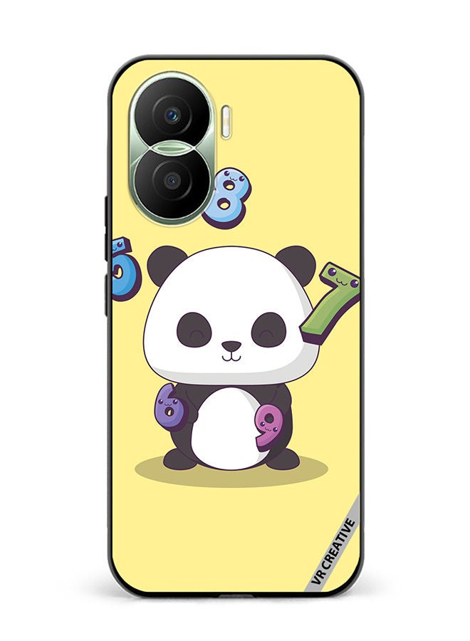 VR CREATIVE Protective Case Cover For Honor Play7T Pro Panda With 56789 Numbers Design Multicolour - Image 1