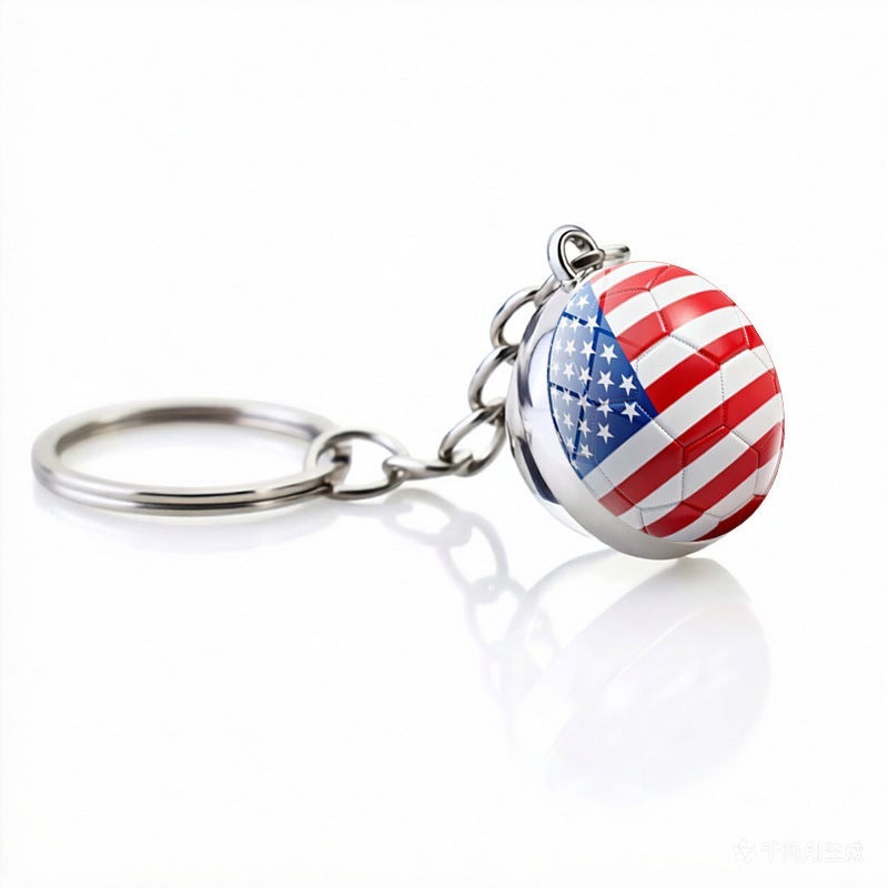 2026 FIFA World Cup USA Canada Mexico Zinc Alloy Keychain Fan Souvenir Mascot Pendant - Image 3