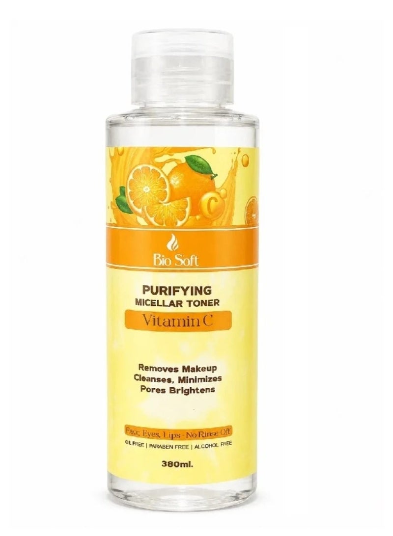 بيو سوفت ماء ميسيلار بفيتامين سي – 380 مل | منظف ومفتح للبشرة - Image 1