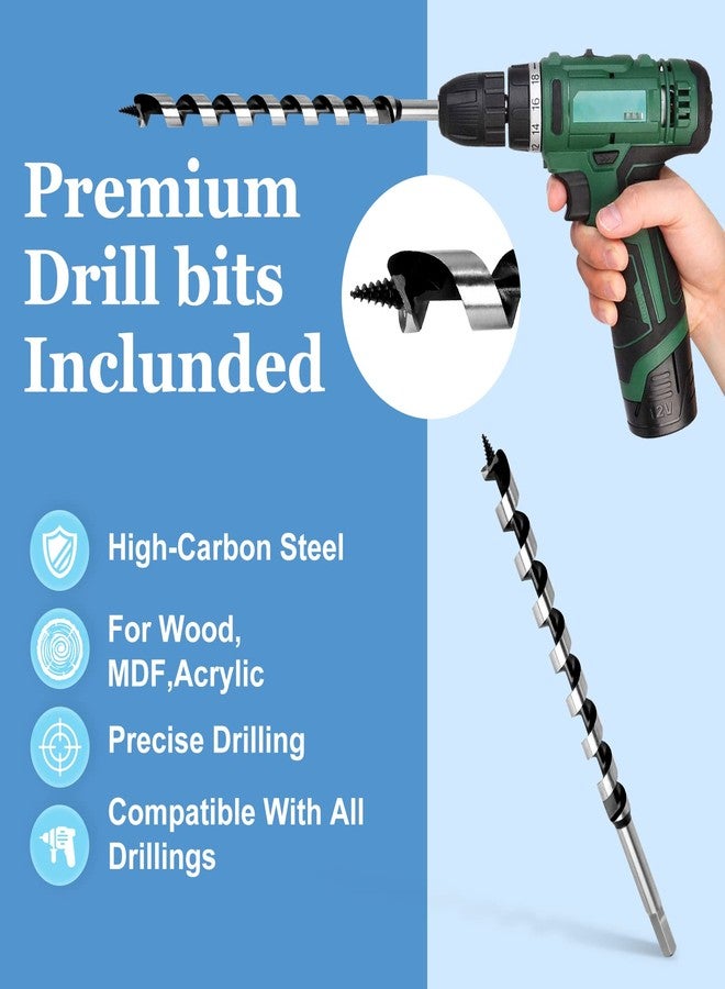 Masendelk Ship Auger Drill Bit 19 x 300mm (Approximate 3/4 x 12 Inch), Wood Auger Bit with 11mm Hex Shank - Image 3
