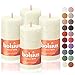 BOLSIUS 4 Pack Ivory Rustic Pillar Candles - 2.75 X 5 Inches - Premium European Quality - Natural Eco-Friendly - Image 2