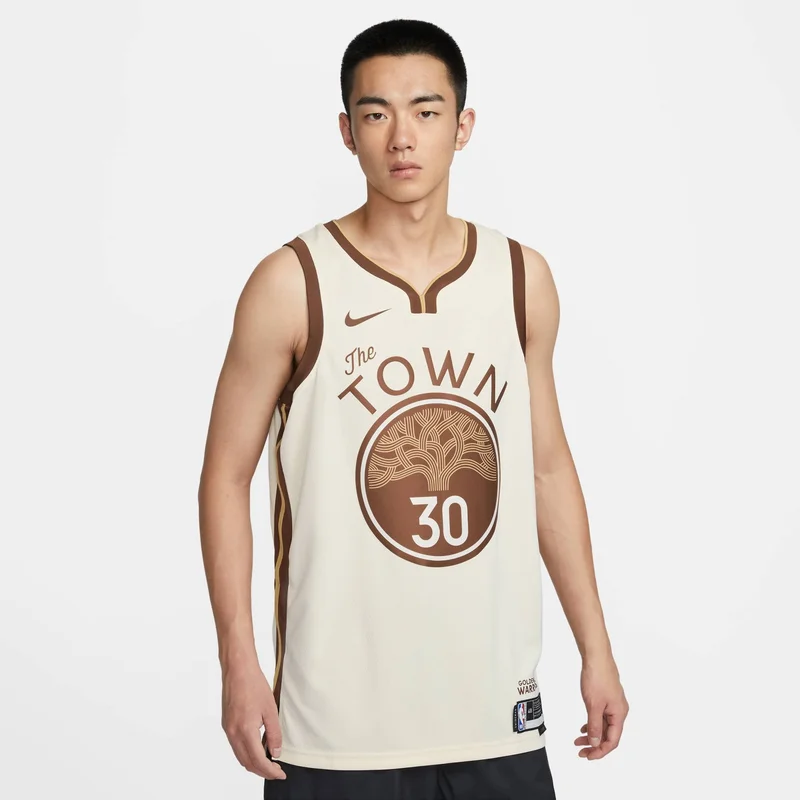 Men's NBA Stephen Curry Golden State Warriors City Edition Replica Swingman Basketball Jersey