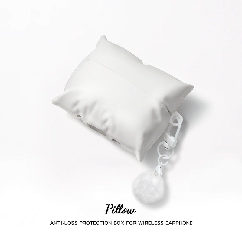 PU Leather Cartoon Pillow Case for AirPods 1/2/3/4/Pro/Pro2/Pro3, Full Protection Cover for Apple Earbuds - Image 2