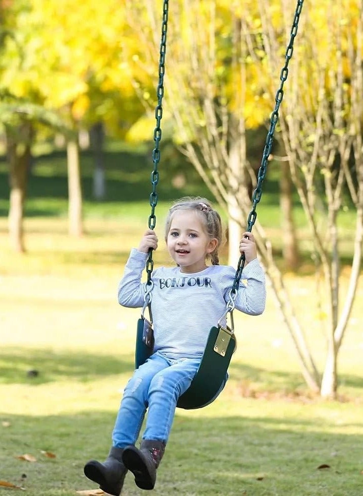 صندوق العاب مقعد أرجوحة ناعم للأطفال متعدد الاستخدامات في الهواء الطلق مع سلسلة موصلة للحديقة - Image 5