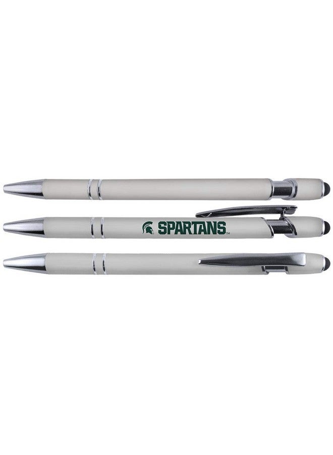Greeting Pen Michigan State Soft Touch Coated Metal Pen 4 Pack (4041), White, Green  - Image 2