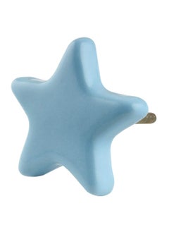 Indian-Shelf IndianShelf 2 Packs Turquoise Star Ceramic Luxury Drawer Knobs for Kitchen Cabinet Hardware Door Pulls Decorative Dresser HandFinished  - Image 1