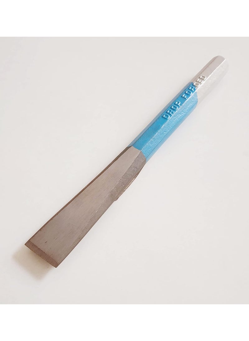 Taparia Taparia 104 Steel 22mm Cutting Edge Octogonal Chisel Blue and Silver  - Image 4