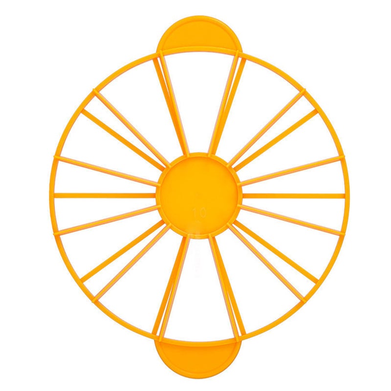 Cake Portion Marker Food Grade Round 10/12 Piece Cake Slice Marker Equal Portion Cutter Bread Cake Divider Baking Tool Yellow 126g/4.4oz（280） - Image 3