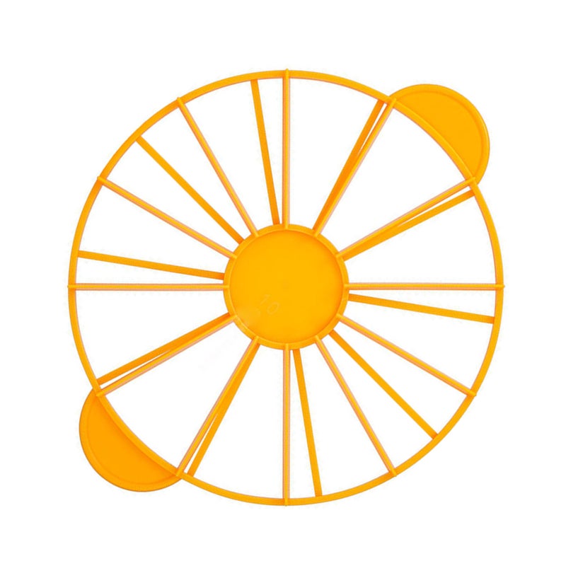 Cake Portion Marker Food Grade Round 10/12 Piece Cake Slice Marker Equal Portion Cutter Bread Cake Divider Baking Tool Yellow 126g/4.4oz（280） - Image 2