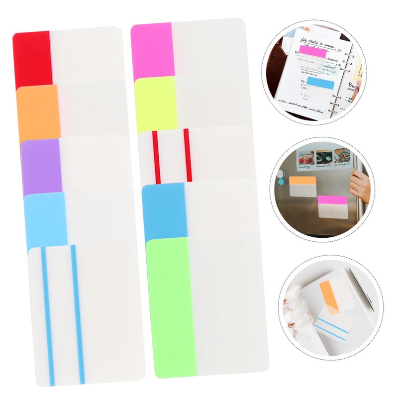 Tofficu Translucent Self Adhesive Memo Pads Sticky Notes for Planning Organizing Tasks Reminders - Image 4