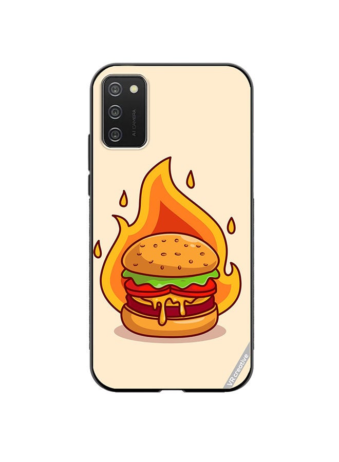 VR CREATIVE Protective Case Cover For Samsung Galaxy A02s Burger Cheese Design Multicolour - Image 1