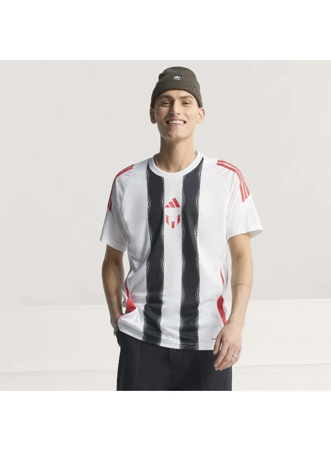 adidas Messi Tr Jsy White Football Jerseys For Men XS