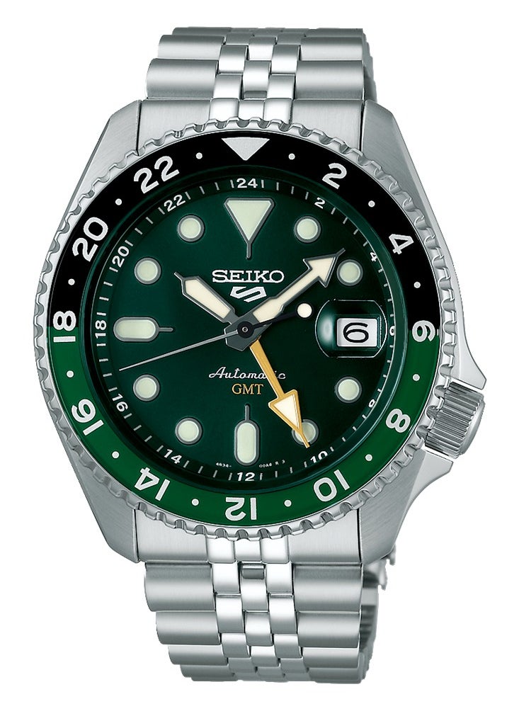 Seiko - 5 Sports Automatic GMT Stainless Steel Men's Watch SSK035 - Image 1
