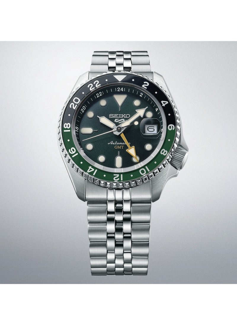 Seiko - 5 Sports Automatic GMT Stainless Steel Men's Watch SSK035 - Image 1