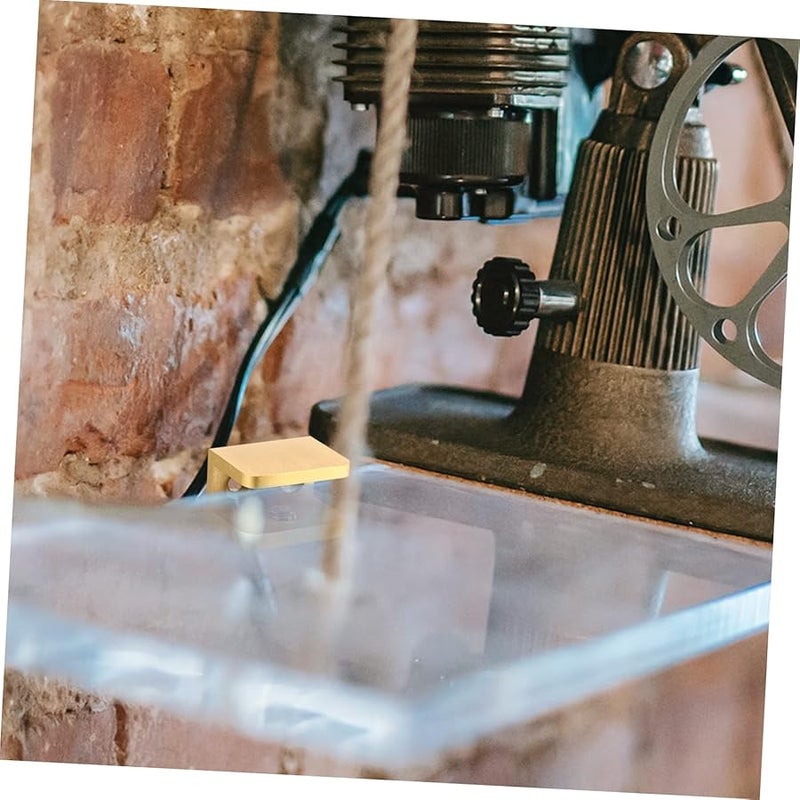 Jojofuny 3 Sets Glass Shelf Bracket Wall Mount Handrail Clamp Flat Back 3 1X2 3CM 3pcs - Image 3