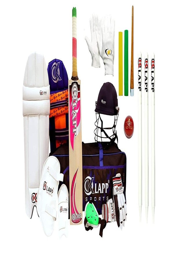 Klapp Cricket kit with Complete Personal Set, Cricket kit, Premium Cricket Kit (English Willow) (Size-4(Junior)) - Image 2