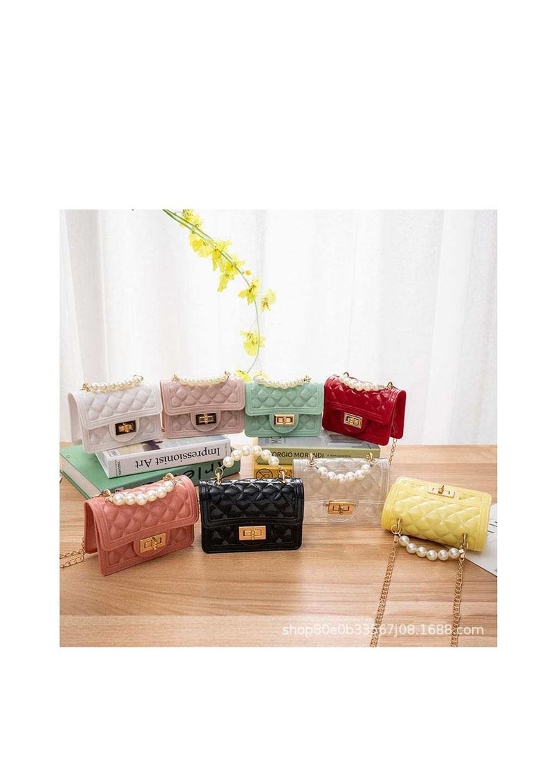 Lion Llama - mini pearl handle mint crossbody bag for girls - Image 1