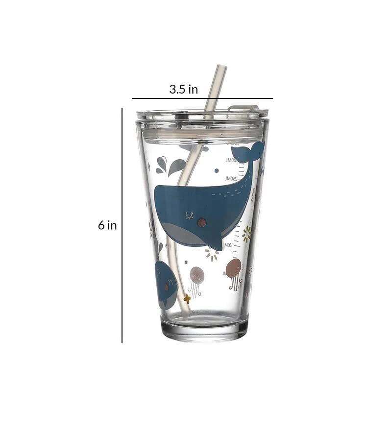 SKOFRI Glass Water Mug and Lids with Silicone StrawHighball Cocktail Mixing Glass Perfect for Cold Beverages Soda Water Used in Bar Restaurant Pub2 pcs - Image 3