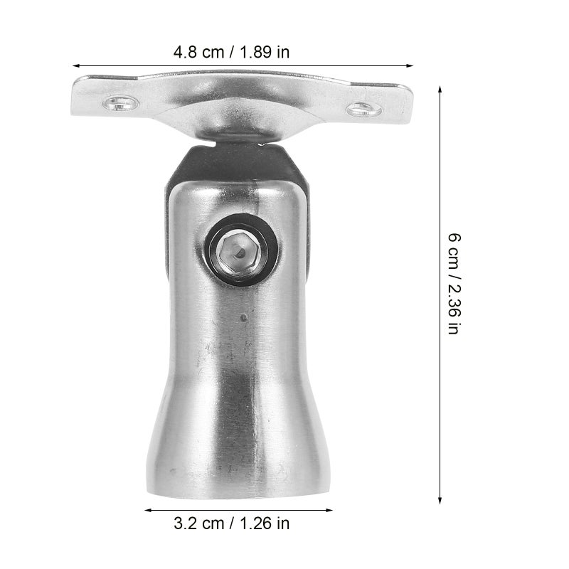 Adjustable Handrail Bracket for Stairway Railing with Durable Stainless Steel Construction - Image 2