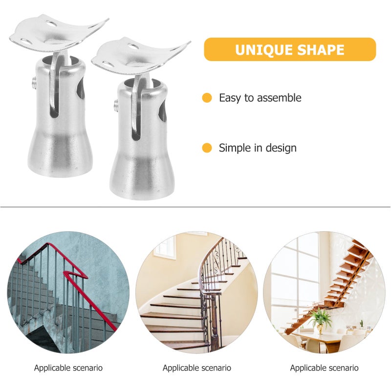Adjustable Handrail Bracket for Stairway Railing with Durable Stainless Steel Construction - Image 5