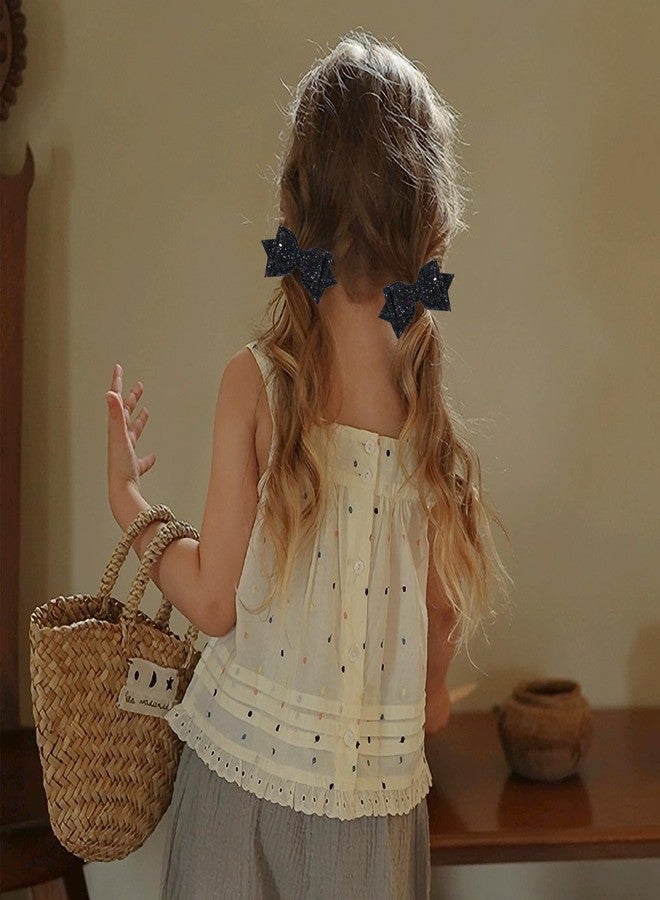 ميروكش مشابك شعر صغيرة لامعة سوداء لامعة مقاس 3 بوصات، دبابيس شعر صغيرة براقة، إكسسوارات شعر للهالوين للفتيات الصغيرات والمراهقات والأطفال والنساء - Image 4