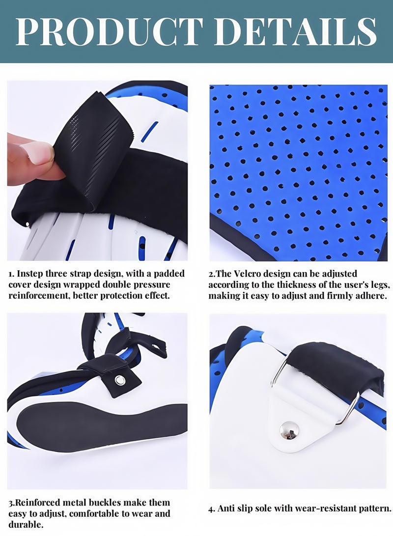 Foot Splint Ankle Brace Corrector Foot Drop Posture Plantar Fasciitis Night Splint with Breathable Material Lightweight Ankle Foot Brace Stabiliser for Left Foot Use - Image 2