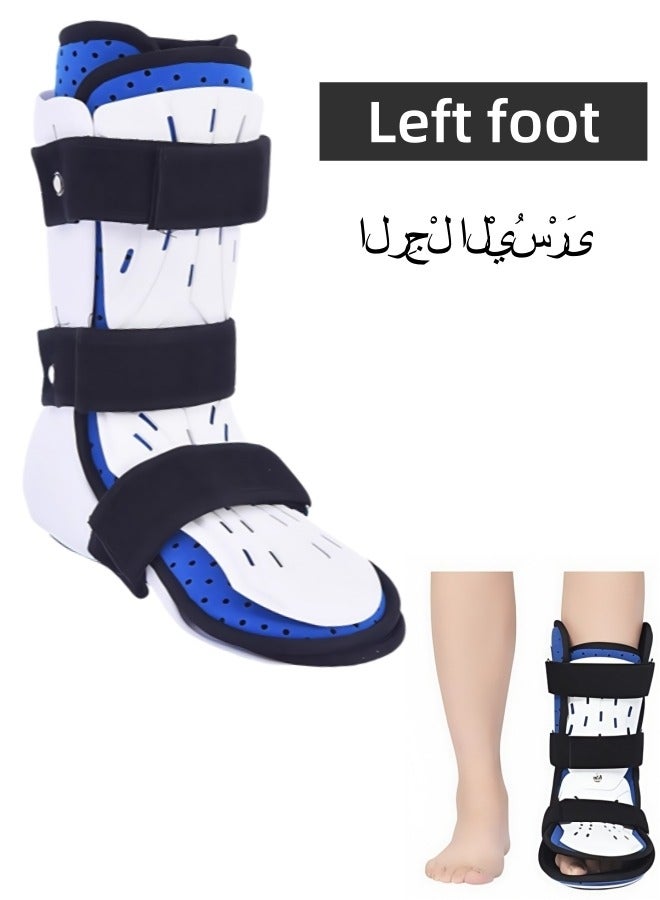 Foot Splint Ankle Brace Corrector Foot Drop Posture Plantar Fasciitis Night Splint with Breathable Material Lightweight Ankle Foot Brace Stabiliser for Left Foot Use - Image 1