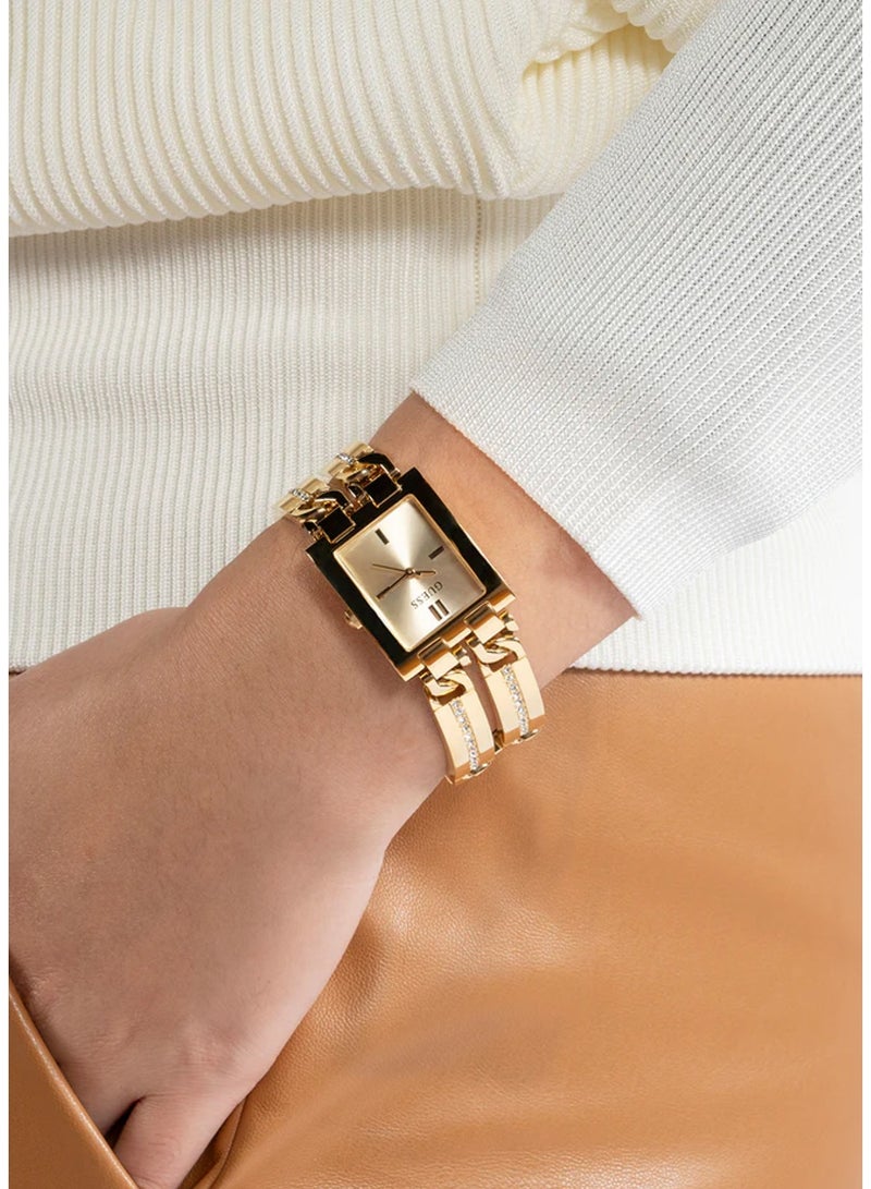 Guess Women's Gold Stainless Steel Quartz Analog Watch GW0668L2 - Image 3